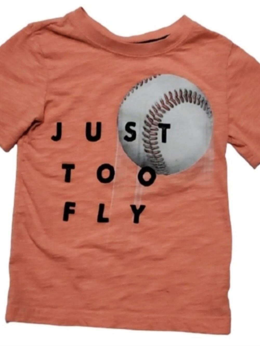 Carter's Boys Neon Orange Baseball T-Shirt-4/5